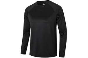 CIMIC Mens Long Sleeve T-Shirts for Men 1 or 5 Pack Sports Gym T Shirts Breathable Quick Dry Running Athletic Performance Activewear Tops