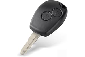 HooRLZ Dacia Key Fob Cover Replacement For Renault Dacia Duster Logan Logdy Sandero Remote Car Key Cover Case, 2 Button Dacia Duster Key Fob, Dacia Sandero Key Fob - With Blade