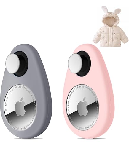 Custodia Tracker GPS Bambini 4 PCS, Supporto in Silicone con Spilla Nascosta, per Abbigliamento, Zaini per Bambini, Cani, Gatti, Bagagli e Portafogli per Anziani, Nero/Blu/Rosa/Viola