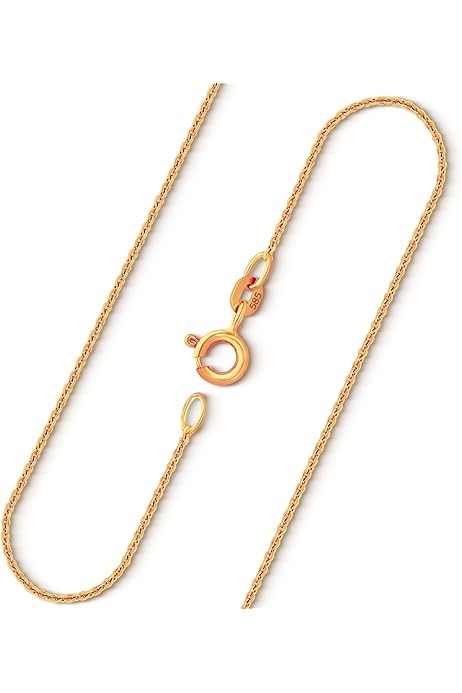 Panzerkette 333er Massiv Gelb Gold Kette Collier 2,7mm Breit Damen Herren Kinder