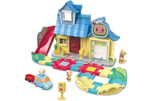 VTech - Tut Tut Bolides CoComelon, La Maison à Surprises de Jay Jay avec Circuit Voiture à Chansons Enfant, 3 Zones Magiques, Cadeau Garçon et Fille de 18 Mois à 5 Ans - Contenu en Français