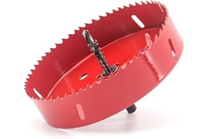 Yuhtech Piła Pucharowa 150 mm z wiertarką środkową, wiertłem biometrycznym HSS M42 do drewna, płyt gipsowo-kartonowych, tworzyw sztucznych i płyt gipsowo-kartonowych