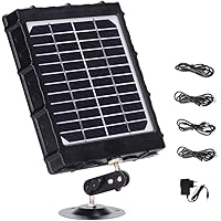 WILDGAMEPLUS Wiederaufladbares Solarpanel, 14W, 8000mAh, 12V/1,2A, 9V/1,6A, 6V/2,4A, IP66 wasserdichtes Ladegerät mit…