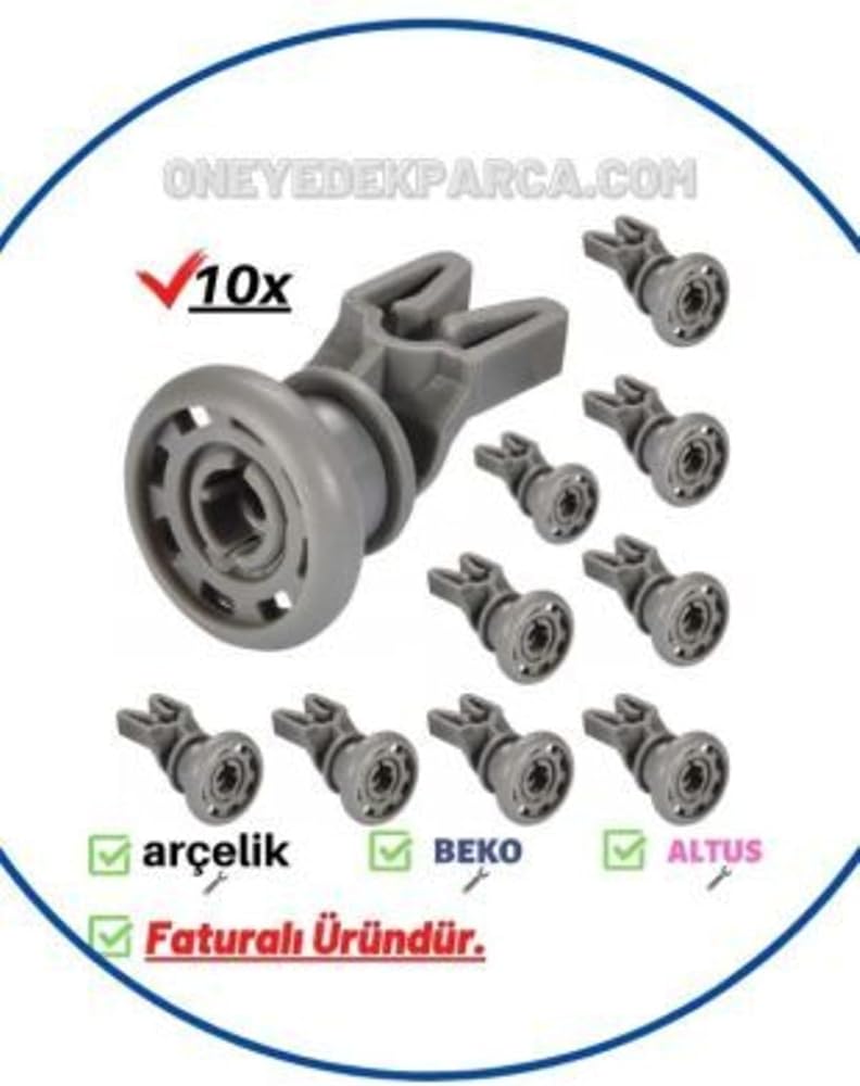 Al 402 Bulaşık Makinesi Ray Tekeri Üst Sepet Tekerleği Takımı