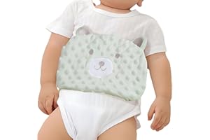 ISANPAN Soulagement des coliques et des gaz pour bébé – Enveloppe chauffante pour bébé à base de graines de cassia, ceinture d'emmaillotage soulage et apaise les gaz, les ballonnements et les maux d'estomac