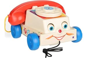 Fisher-Price Classics 1694 Chatter-telefon, Retro Baby Push Along-leksak, Rollspel för barn, Småbarnstelefon, Klassisk leksak