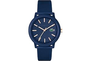 Lacoste Orologio Analogico al Quarzo da Uomo o da Donna Collezione Lacoste.12.12. con un elegante braccialetto in silicone con texture Petit Piqué