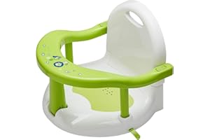 AMESOR Seggiolino da bagno per neonati, per vasca da bagno per bambini, con ventose potenti, seggiolino per vasca da bagno per neonati, per bambini da 6 a 18 mesi
