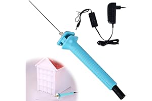 GOMETY Cortador de espuma eléctrico, varilla de corte, cuchillo caliente, 110-240 V, 20 W, 10 cm, arco de poliestireno, bordes cortados, corte térmico, pluma de grabado