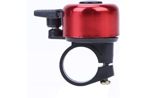 AMAZINGDEAL365 Amazingdeal Sonnette de vélo en aluminium avec alarme pour vélo Rouge