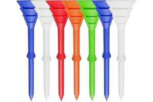 ‎LOVMEAD LOVMEAD Golf Tees 83mm Langlebigem Kunststoff 50/100 Stück, Golftees Kunststoff Lang Orange Weiß Blau Schwarz Grün, Professional Unzerbrechliche Golf Tees Plastik