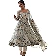 Women Floral Print Anarkali Kurta with Pant and Dupatta