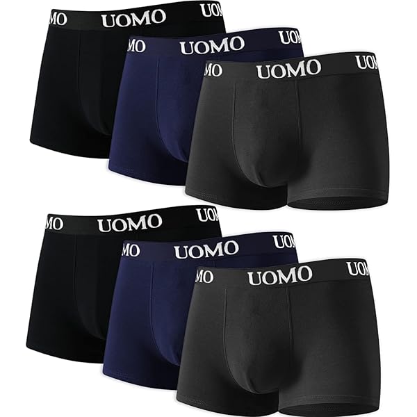 Umbro Pack 6 Boxer Uomo - Cotone Elasticizzato - Comodi E Traspiranti - Taglia XL - Per Sport E Giornata