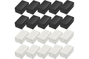 BITEFU 20 scatole di derivazione, alloggiamento elettronico, alloggiamento in plastica, accessori elettrici per fai da te (2 colori 60 × 36 × 25 mm)