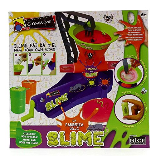 Canal Toys Factory Sensorielle SSC 205 – Fábrica Para Hacer Slime Sin Desorden, Incluye 10 Bolsas De Polvo Y Decoraciones Sensoriales, A Partir De 6 Años (Violeta)