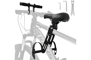 Hapivida Siège Enfants de Vélo Tout-Terrain, Amovible Sièges de vélo montés à l'avant pour Enfants de 2-5 Ans, Compatible avec Tous Les Vélos de Montagne Adultes-avec Cadre D'Accoudoir