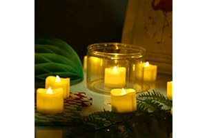 flintronic Bougies LED, 12PCS Bougies Sans Flamme Avec Vacillement des Flammes, Décoration de Halloween Maison Mariage Anniversaire Soirée Fête, Anniversaire, Mariage, Noël, Table