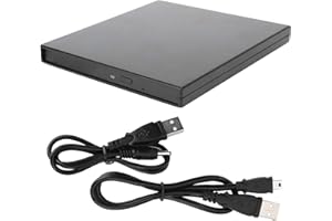 SHANRYA Bicaquu External Hard Drive Optical Drive Box Computer Laptop Storage Kit Compact 9.5mm VCD DVD CD External Drive for Laptop PC