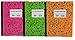 Produktbild norcom breit liniert 100 Blatt Zusammensetzung Notebooks ~ 3 Stück Pink Green Orange