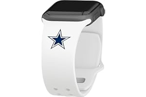 Game Time Dallas Cowboys Silicone Watch Strap Compatible with Apple Watch