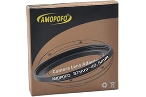 AMOPOFO 37 à 40.5mm Bague de filtre en métal,37-40.5mm, adaptateur de filtre step up – de caméra avec filetage de filtre de 37mm sur anneau de filtre de 40.5mm