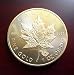 Produktbild Maple Leaf 1 OZ Fine Elisabeth II - CANADA 2015 Feingold plated - Sammler Münze