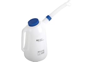 BGS 9943 | Füllkanne mit flexiblem Ausgussstutzen und Deckel | 3 l | Messbecher / Einfüll-Kanne für Öl etc.