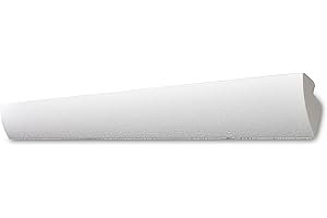 DECOSA Moulure pour ruban LED G35 (Karoline) - polystyrène - blanc - 45 x 42 mm - longueur 2 m - 10 pièces (=20 m)