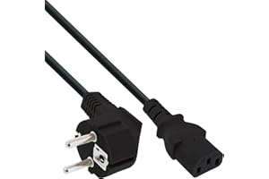 InLine® 16647F - Cable de alimentación (0,3 m, acodado a Conector C13)