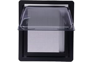 WANWANPER Wohnmobilfenster, Externes Schiebefenster für Wohnmobile, Wohnmobil-Fenster Caravan Seitenfenster mit Fliegengitter, Rv Scharnierfenster für Wohnmobile, Anhänger, Baufahrzeuge