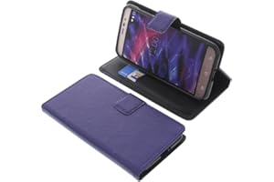 foto-kontor Housse Compatible avec MEDION Life P5006 Style Livre Bleu Coque de Protection Portefeuille