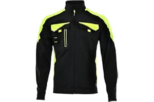 SARA WORKWEAR Arbeitsjacke Herren mit Stretch - Multifunktionale Bundjacke mit Reflektierenden Elementen - Arbeitsbundjacke für alle Jahreszeiten Gr.46-64