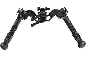 UTG® Goliath™ Bipod, 6" - 8", Picatinny (SKU: TL-BPFS03Q):, Schwarz
