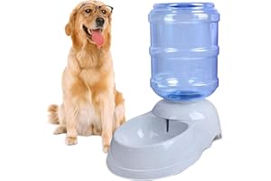 TENINYU Pet Water Dispenser Station - 3 Gallon/11L Replenish Pet Waterer for Large Dog Cat Animal Automatic Gravity Water Drinking Fountain Bottle Bowl Dish Stand