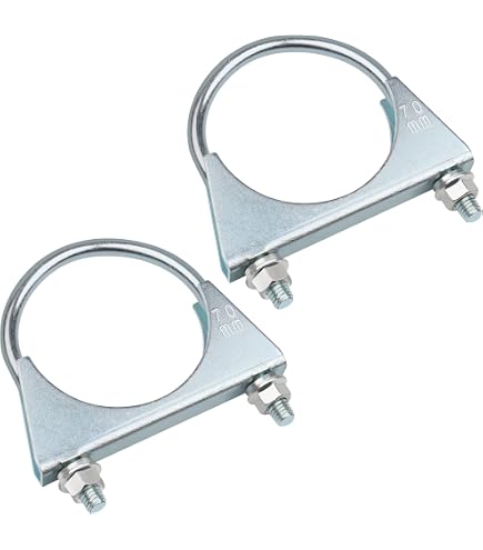 2 Stück M10 X 50 Mm Auspuffschelle Bügelschelle Rohrschelle Auspuff