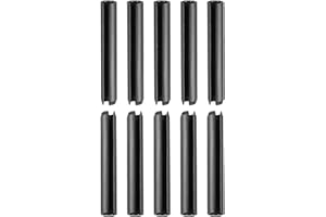 DTGN 5x35mm(DxL) Pasadores de Resorte Ranurados - 30 Piezas - para Hogar Máquina Sujetador - Ranurado Resorte Pasador de 65Mn Pasador Tensión Divididos - Negro
