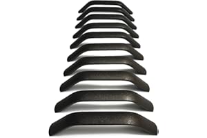 Qrity 10x maniglie per cassetti e sportelli maniglie per mobili maniglie per ringhiere, maniglia del cassetto maniglie cabinet, maniglia cucina, Distanza del Foro 224 mm, Lunghezza totale 240mm