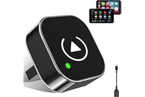 JANSITE 2026 Actualizado 2 en 1 Adaptador Carplay Inalambrico Android Auto para Apple/Android Auto, Wireless CarPlay Adapter Inalámbrico Plug and Play Conexión Automática