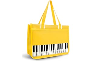 BestSounds Piano Bag, Zipper Waterproof Music Book Tote Bag Piano Accessories for Women, Gifts for Musicians