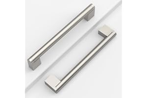 Coinkoly 10 Pezzi Maniglie per Mobili da Cucina Foro 160 mm,Nichel spazzolato,per Armadietti e Cassetti CK-EU0012