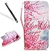 Produktbild Galaxy J3 2017 Lederhülle,Strap Shutzhülle für Samsung Galaxy J3 2017,Leeook Pu Leder Magnetverschluss Telefon-Kasten Brieftasche Handyhülle Schön Rosa Blumen Muster Leder Lanyard Wallet Flip Cover Handyhülle Schutzhülle Schutz Hüllen im Bookstyle mit Standfunktion und Karte Halter für Samsung Galaxy J3 2017+ 1 x Schwarz Eingabestift