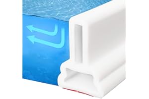 JCRWXP 2m Barrera de Ducha, Plegable Blanca Barrera Agua Ducha, TPE Burlete Mampara Baño para Separación Húmeda y Seca, Aislamiento Acústico Barrera Ducha, para Cocina, Baño, Inodoro