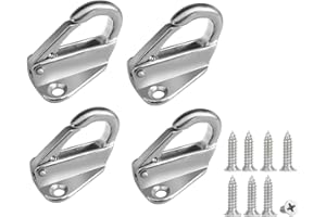 Paraphee - Ganci per appendiabiti anti-turbolenza, per yacht marini o camper, in acciaio inox 316 anticorrosione