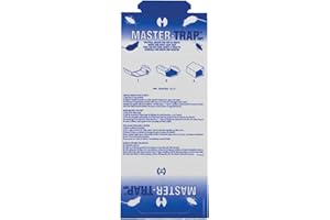 TZYGO Trappola per Topi Adesiva Mastertrap, Sicura ed Efficace - 10 Cartoncini Collanti per Topi ed Insetti Striscianti - 24 x 10 cm