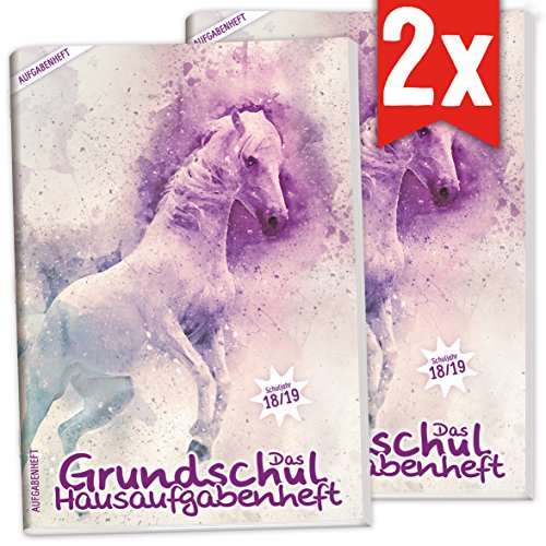 Doppelpack: 2x Hausaufgabenheft Grundschule: Das Grundschul-Hausaufgabenheft 2018/2019 A5 [Traumpfer