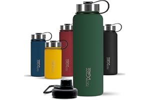 720°DGREE Borraccia Termica “noLimit“ 410ml, 530ml, 710ml, 950ml, 1200ml - Senza-BPA, Acciaio Inox, Doppia parete, Prova Perdite anche per Acido Carbonico - Borraccia Termos +Tappo Sportivo Gratuito