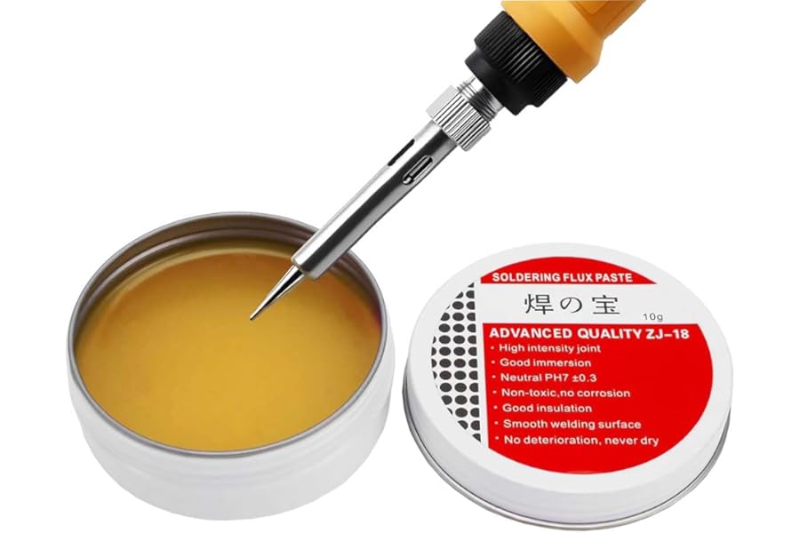 Solder Flux Paste 10g Rosin Solder Flux Tin Paste Solder Grease No-Clean Lead-Free Flux Environmentally Friendly Solder Paste Welding Repair Tool for Phone Computer SMD PCB BGA Home Appliance