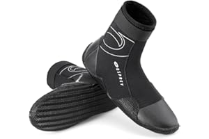 Osprey Bottes de plongée en néoprène 5 mm pour homme et femme avec orteils et talon renforcés