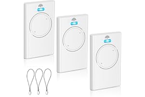 QUEVATI 3PCS Telecomando Cancello 2 Canali, 433,92 MHz Telecomando per Cancelli Compatibile con XT2 433 SLH LR, XT4 433 SLH LR, 2 Canali, Bianco