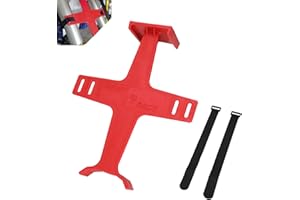 IUVWISN Blocca Forcelle moto 11.2 pollici Guardia di supporto della forcella con 2 cinghie Universale per Dirt Pit Bike Motocross Rosso